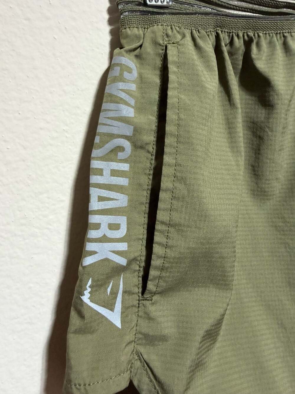 Gymshark Women's Olive Green Running Shorts Size S - Picture 2 of 4
